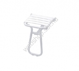 Felhajtható ülőke zuhanyhoz 320 x 380 mm alumínium cső, PP ülőfelülettel